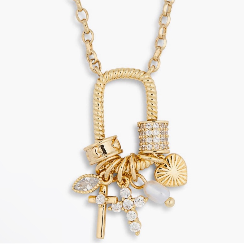 Nwt Leith Carabiner Charm Necklace
